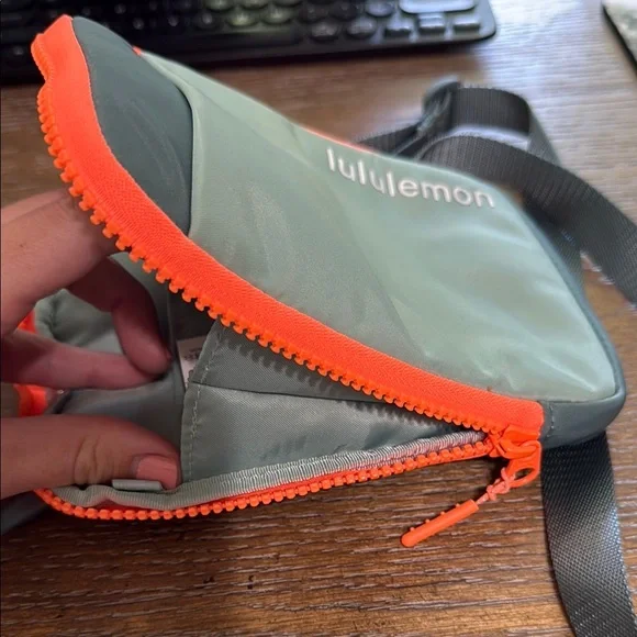 lululemon athletica Green and Orange Cross Body Bag - Picture 3 of 5